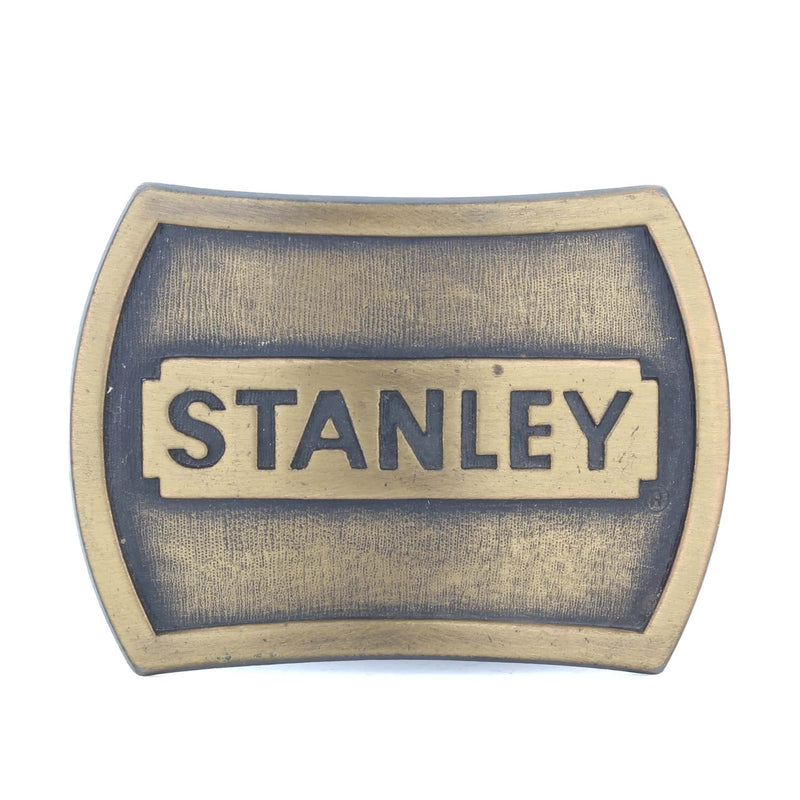 Vintage Stanley Tools Brass Belt Buckle, Made in the USA