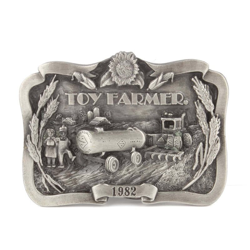 Vintage 1982 Toy Farmer Anhydrous Ammonia Tank LE Pewter Belt Buckle