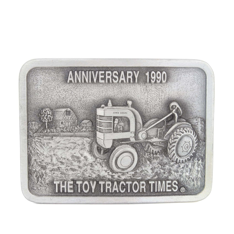 Vintage John Deere 1990 Anniversary Toy Tractor Times Belt Buckle by SpecCast, Limited Edition