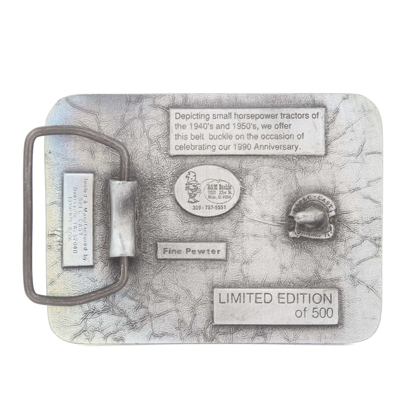 Vintage John Deere 1990 Anniversary Toy Tractor Times Belt Buckle by SpecCast, Limited Edition