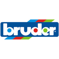Bruder logo with colorful design elements on a white background