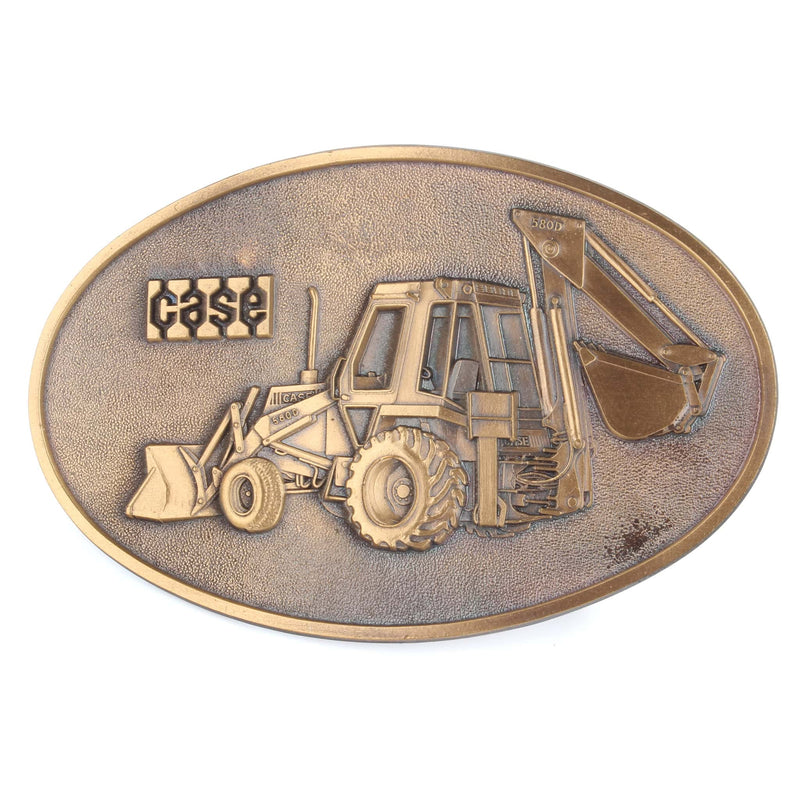 Vintage Case Belt Buckle Backhoe