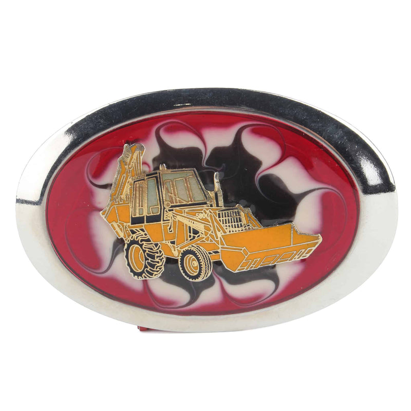 Vintage Case Belt Buckle Backhoe