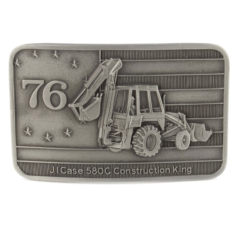 Vintage Case Belt Buckle '76 Backhoe