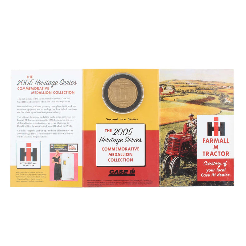 Case IH Farmall M Medallion and Booklet, 2nd in 2005 Heritage Series