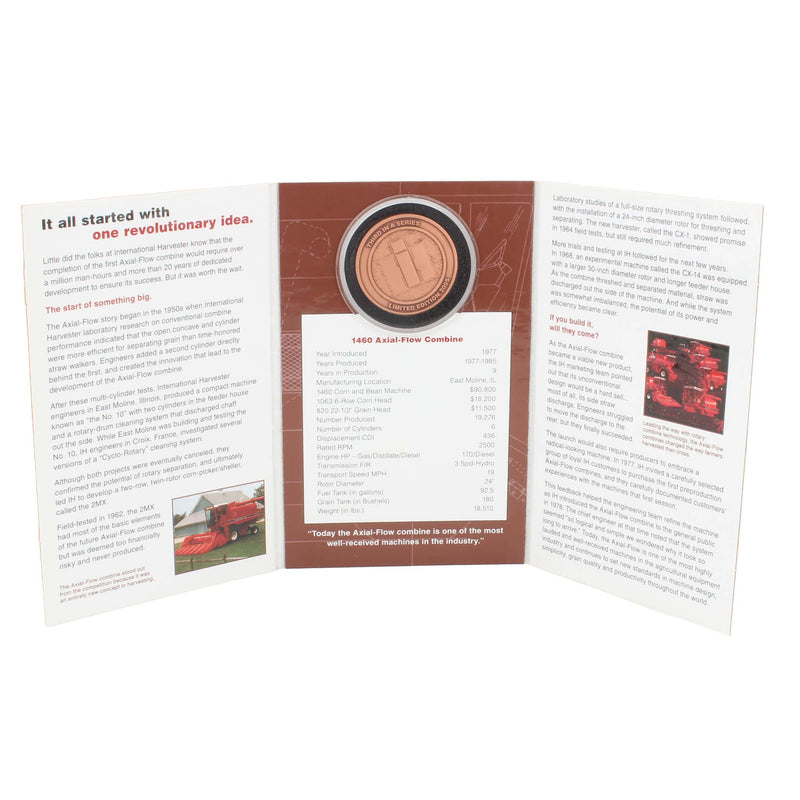 Limited Edition 1460 Axial-Flow Combine Medallion, 3rd in 2005 Series