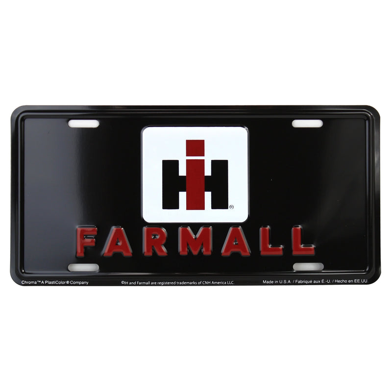 IH Farmall 6in x 12in Metal License Plate
