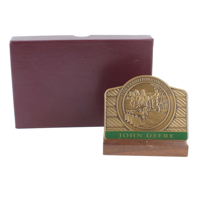 1999 John Deere Calendar Medallion, The Tradition Continues, Gilpin Sulky & 3945 Plow