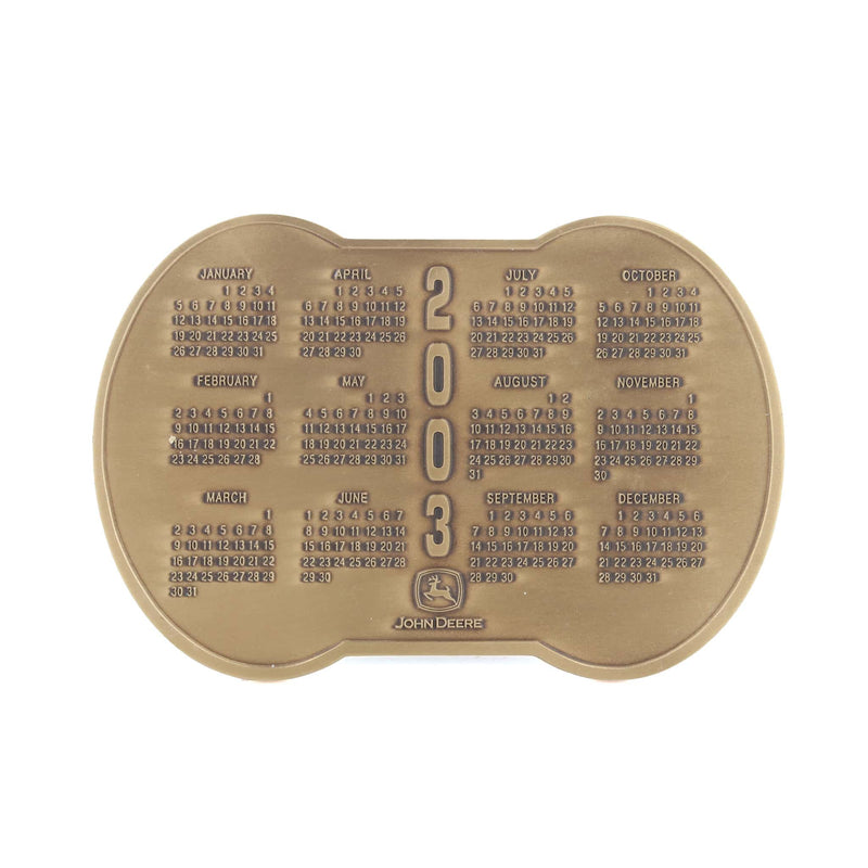 2003 John Deere Calendar Medallion, Timeless Legends 1952 Model B & 12A Combine