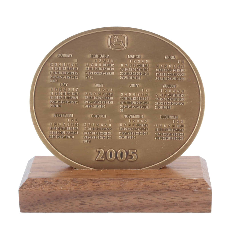 2005 John Deere Calendar Medallion, Timeless Legends 1923 Model D Tractor & No 2 Combine