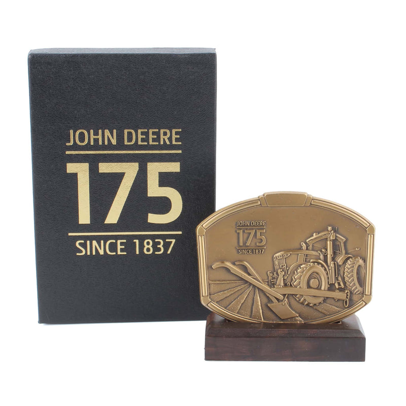 2013 John Deere Brass Calendar Medallion, Past & Present, 7280R Tractor & Steel Plow