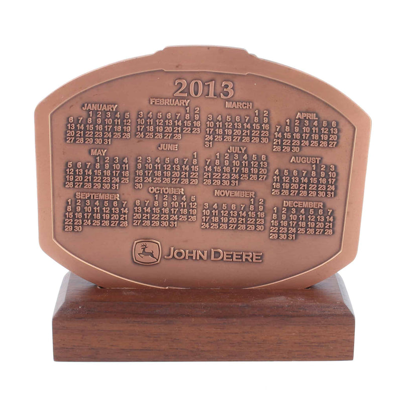 2013 John Deere Copper Calendar Medallion, Past & Present, 7280R Tractor & Steel Plow