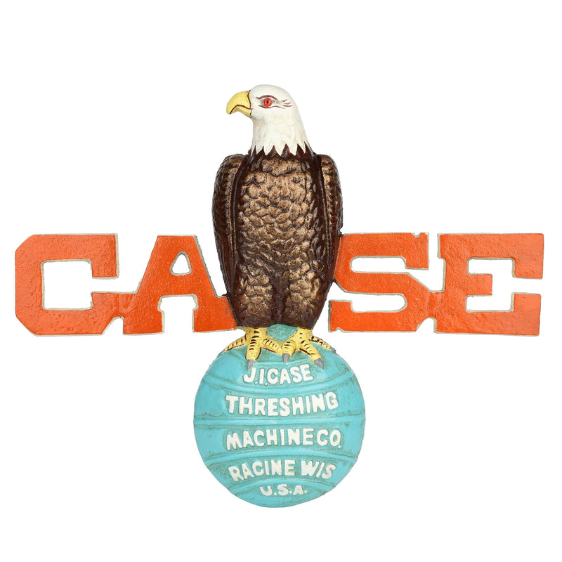 Case Eagle Sign with Glass Eye Cast Iron Sign