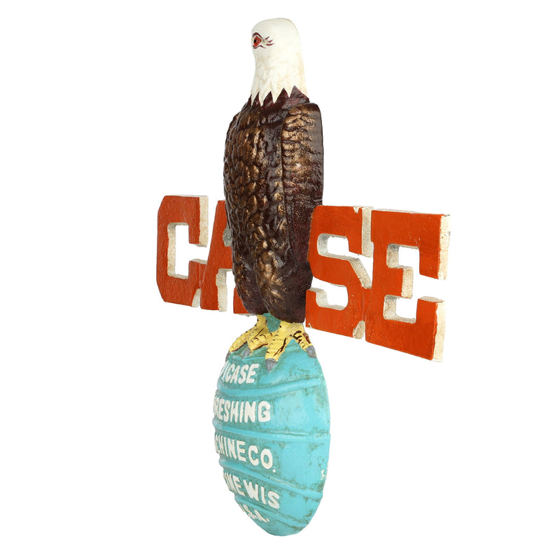 Case Eagle Sign with Glass Eye Cast Iron Sign