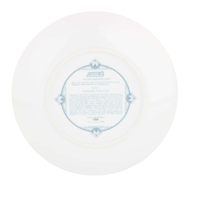 Limited Edition Porcelain Farmall M Hanging the Star Case IH Christmas Collector Plate