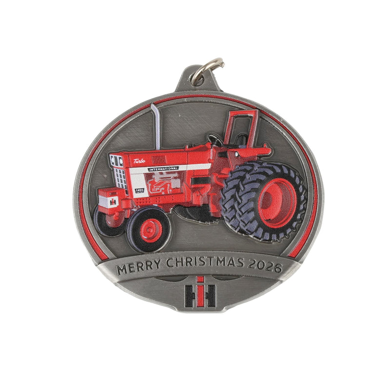 2026 International Harvester 1466 Tractor Christmas Ornament, 8th in Outback Toys Series