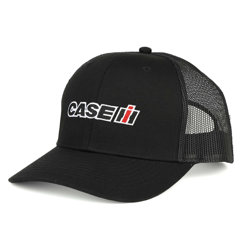 Case IH Black Twill Cap with Black Mesh