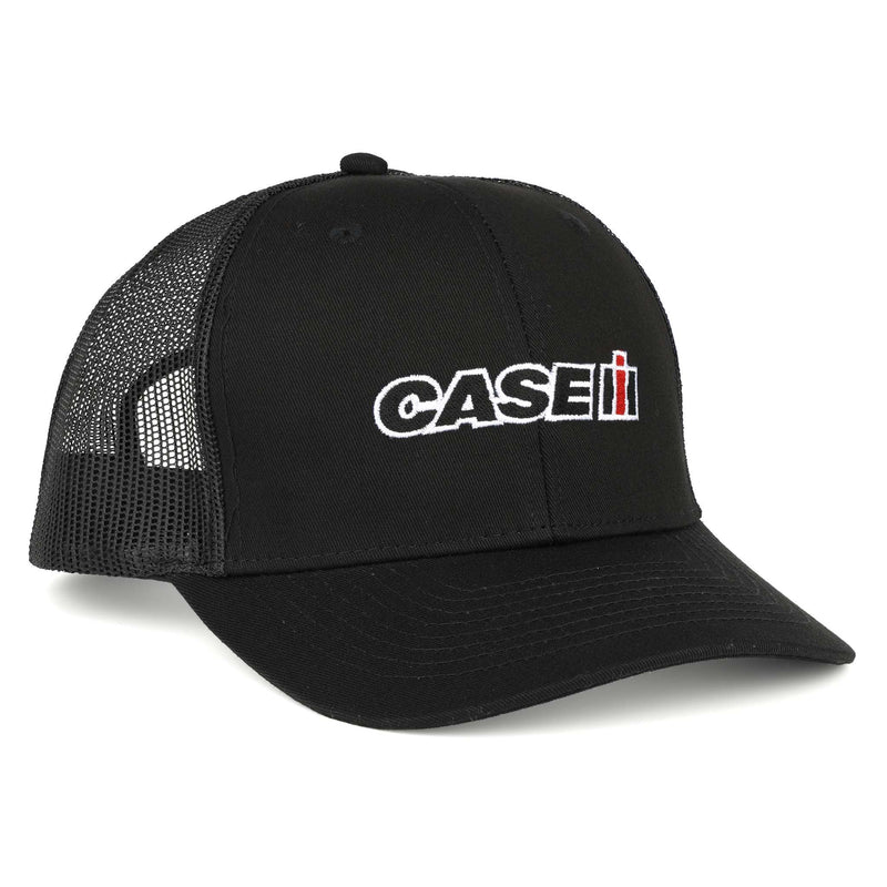 Case IH Black Twill Cap with Black Mesh