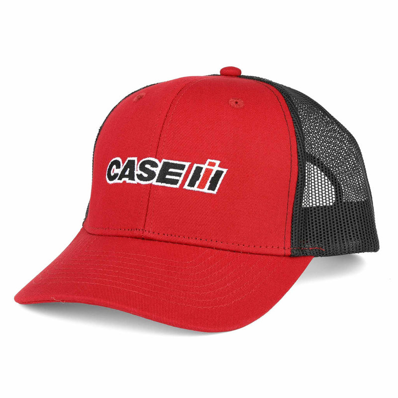 Case IH Red Twill Cap with Black Mesh