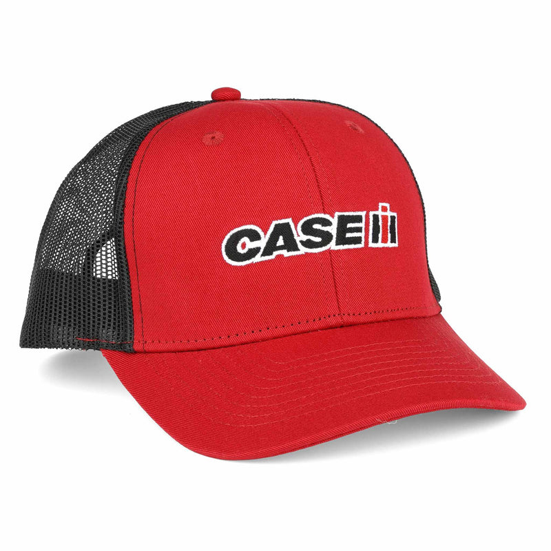 Case IH Red Twill Cap with Black Mesh