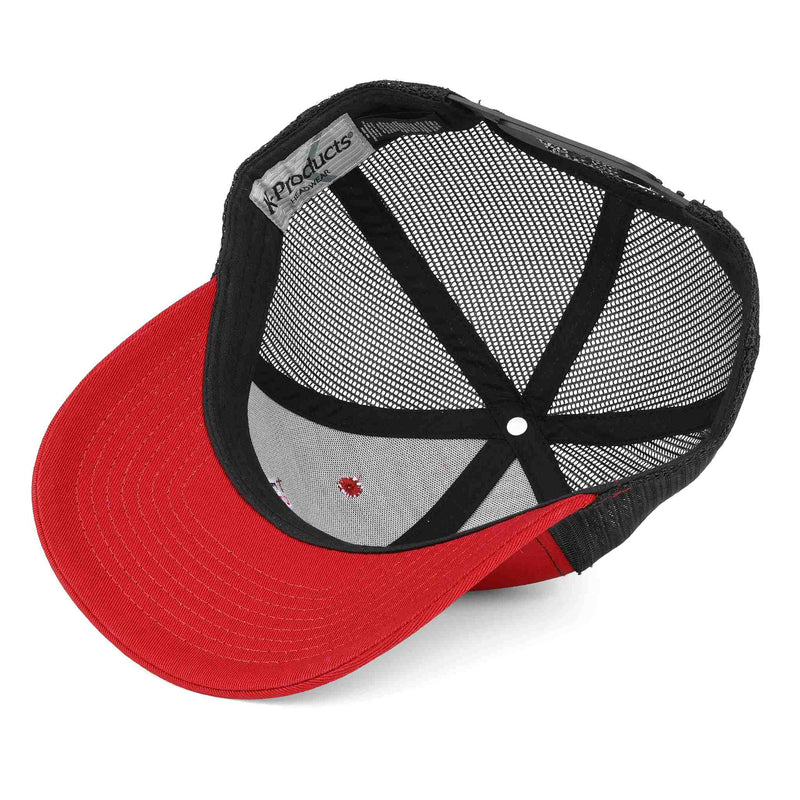 Case IH Red Twill Cap with Black Mesh