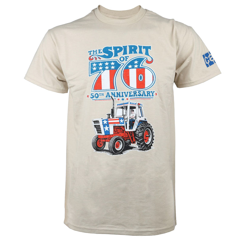 Case 1570 Spirit of '76 50th Anniversary Tractor Sand Short Sleeve T-Shirt