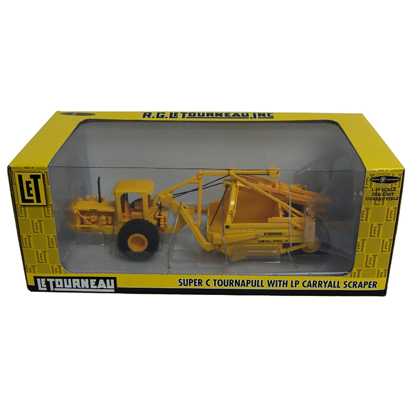 1/50 High Detail Letourneau Super C Tournapull with Carryall LP Scraper by SpecCast