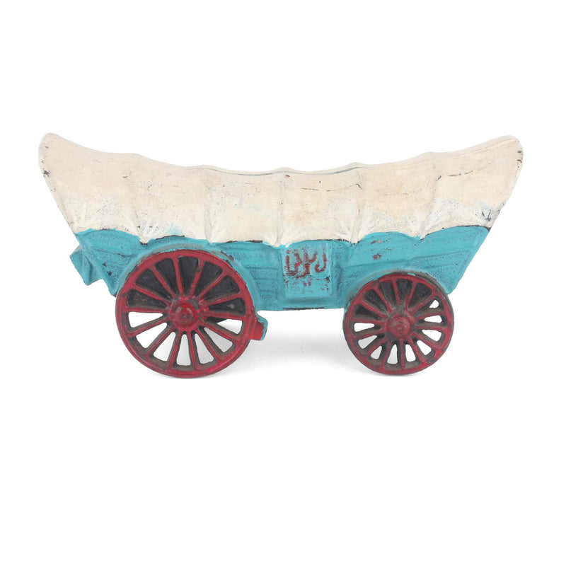 Vintage Cast Iron Conestoga Wagon Still Bank