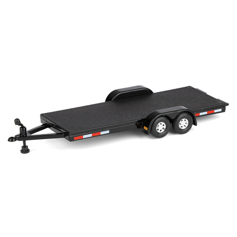 1/64 Open Car Hauler Trailer, Black, Dealer Exclusive by Auto World