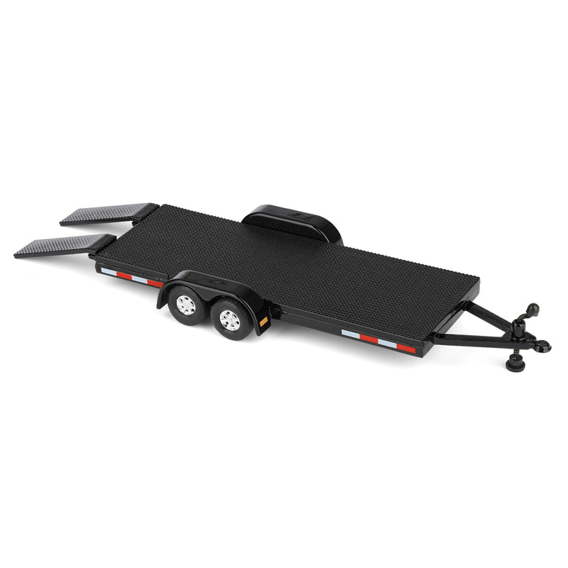 1/64 Open Car Hauler Trailer, Black, Dealer Exclusive by Auto World