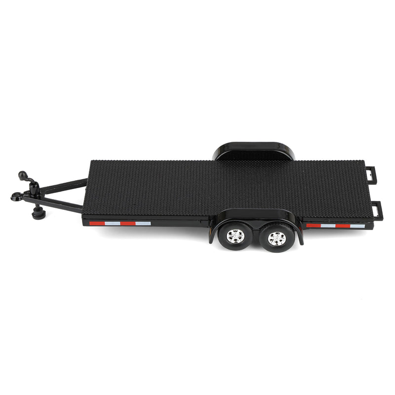 1/64 Open Car Hauler Trailer, Black, Dealer Exclusive by Auto World