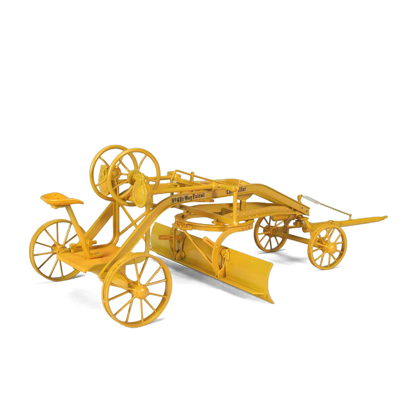 1/16 Caterpillar No. 4 Hi-Way Patrol Pull Grader with Flat Steel Wheels and Tractor Pole by SpecCast