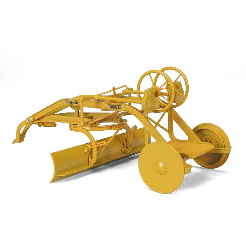 1/16 Caterpillar No. 1 Terracer Pull Grader with Flanged Steel Wheels and Gooseneck Hitch by SpecCast