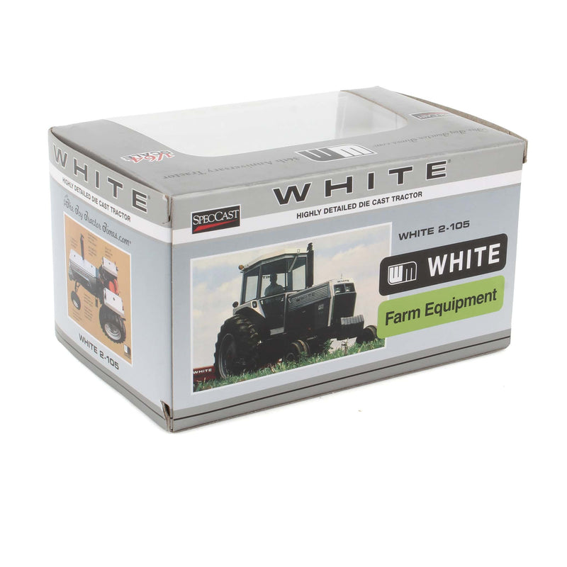 Chase Unit - 1/64 GOLD High Detail White Field Boss 2-105 with Cab, 2018 Toy Tractor Times Limited Edition