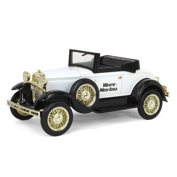 1/25 Ford Model A Roadster Bank, White New Idea, 1992 Louisville