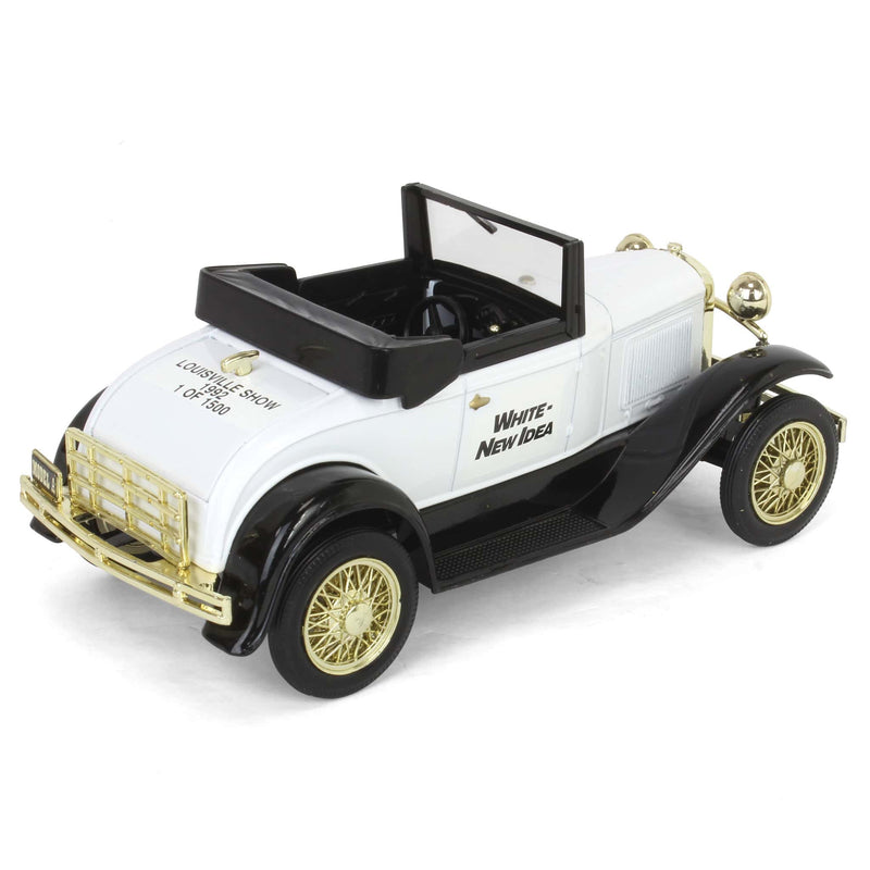 1/25 Ford Model A Roadster Bank, White New Idea, 1992 Louisville