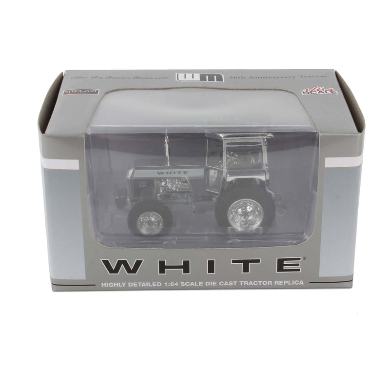 Chase Unit - 1/64 CHROME High Detail White Field Boss 2-105 FWA with Cab, 2018 Toy Tractor Times Limited Edition