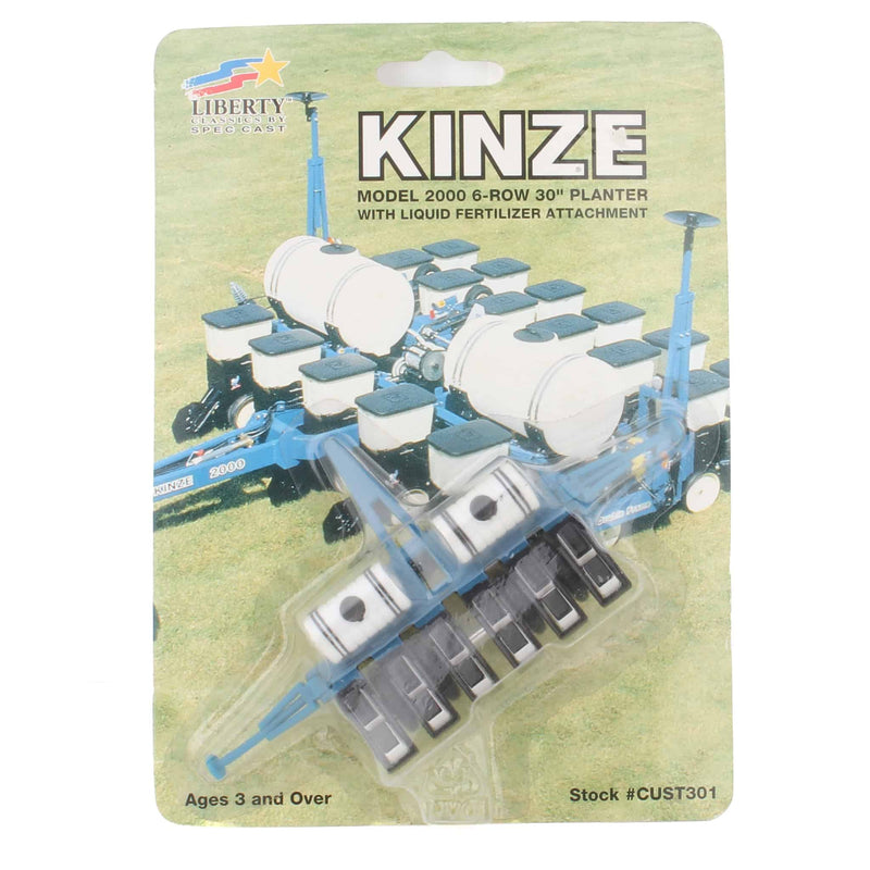 1/64 KINZE Model 2000 6-Row Planter with Liquid Fertilizer Attachment by SpecCast