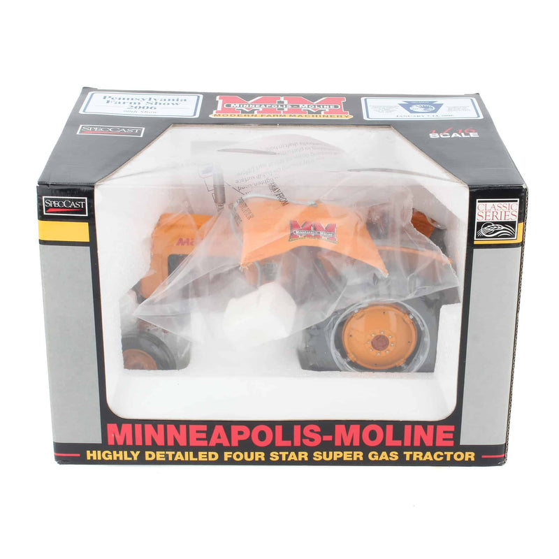 1/16 Minneapolis Moline 4 Star Super Gas Tractor with Umbrella by SpecCast, 2006 PA Farm Show