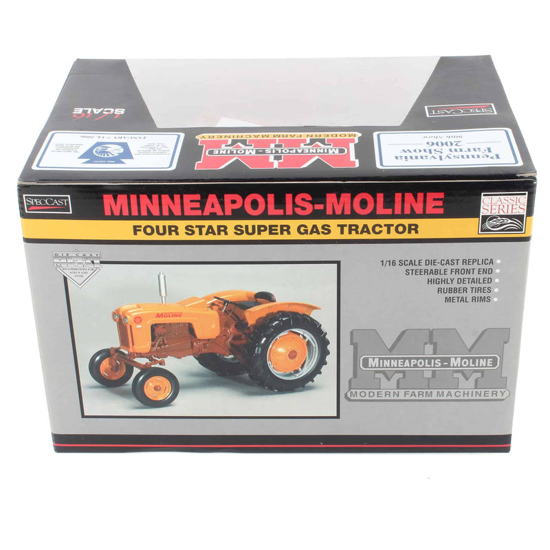 1/16 Minneapolis Moline 4 Star Super Gas Tractor with Umbrella by SpecCast, 2006 PA Farm Show