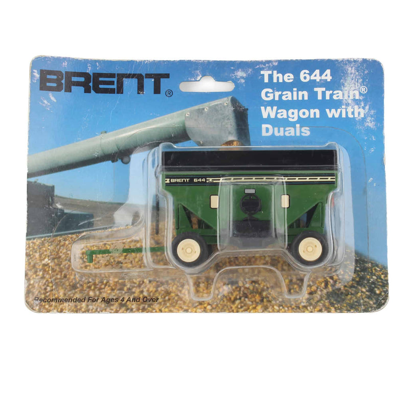 1/64 Brent 644 Grain Train Wagon with Duals in Green by SpecCast