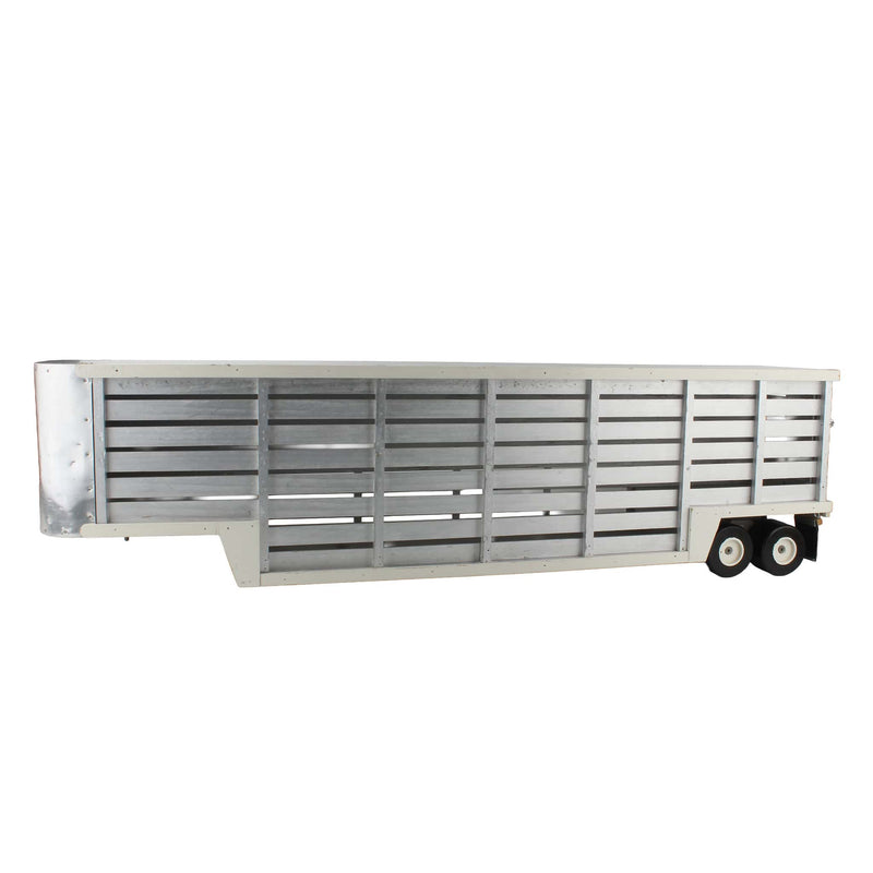 Large 43in Vintage Custom Wood Marmon COE Semi & Cattle Hauler Trailer, Ezra Good Style