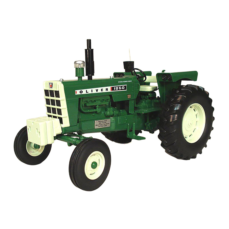 1/16 Limited Edition Oliver 1850 Wide Front Tractor by SpecCast, 2015 Mark Twain Show