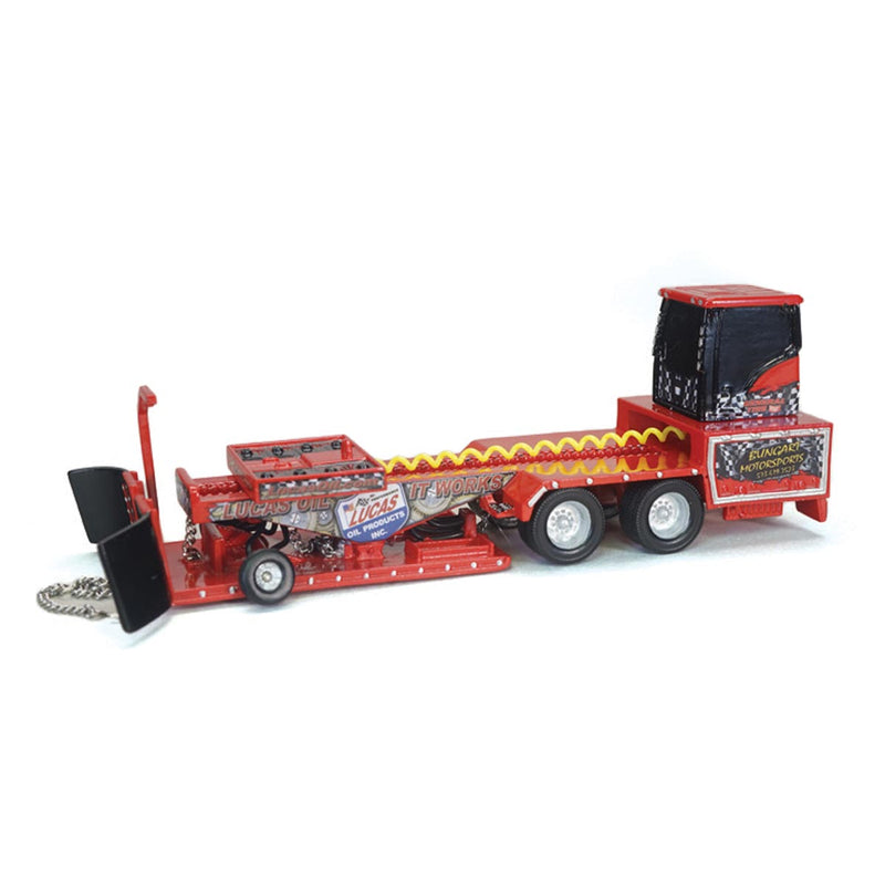 1/64 Bungart Motorsports Lucas Oil Red Resin Pulling Sled by SpecCast