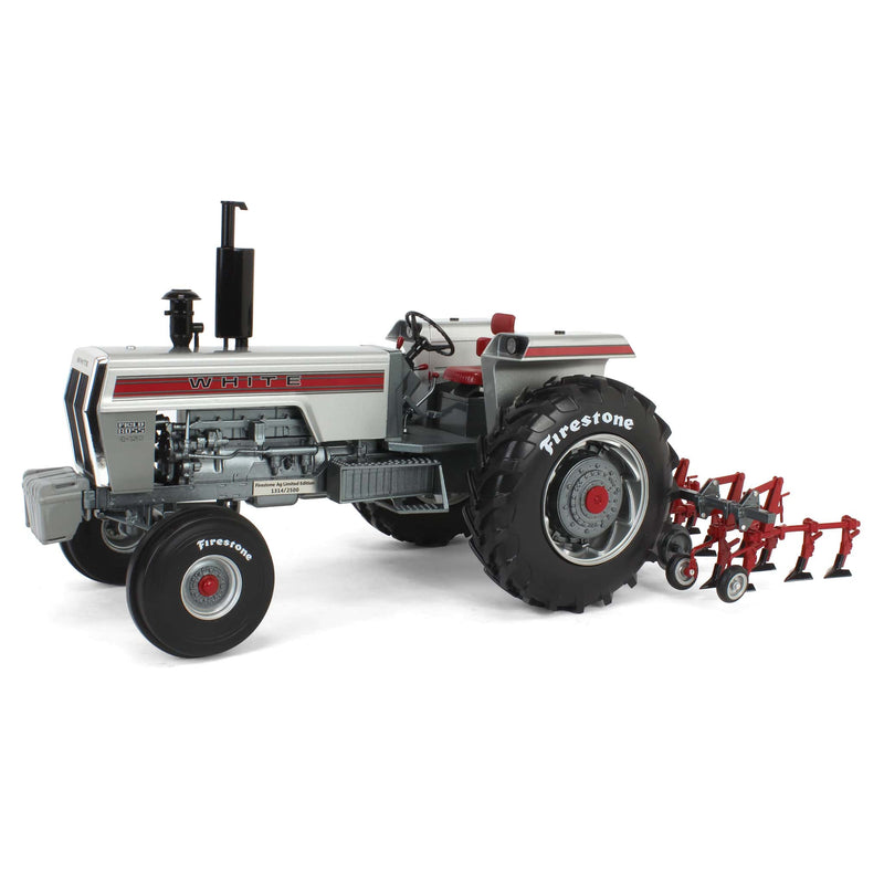 1/16 White 2-150 Diesel Tractor with 4-Row Cultivator by SpecCast, 2025 Firestone Series