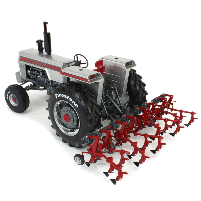 1/16 White 2-150 Diesel Tractor with 4-Row Cultivator by SpecCast, 2025 Firestone Series