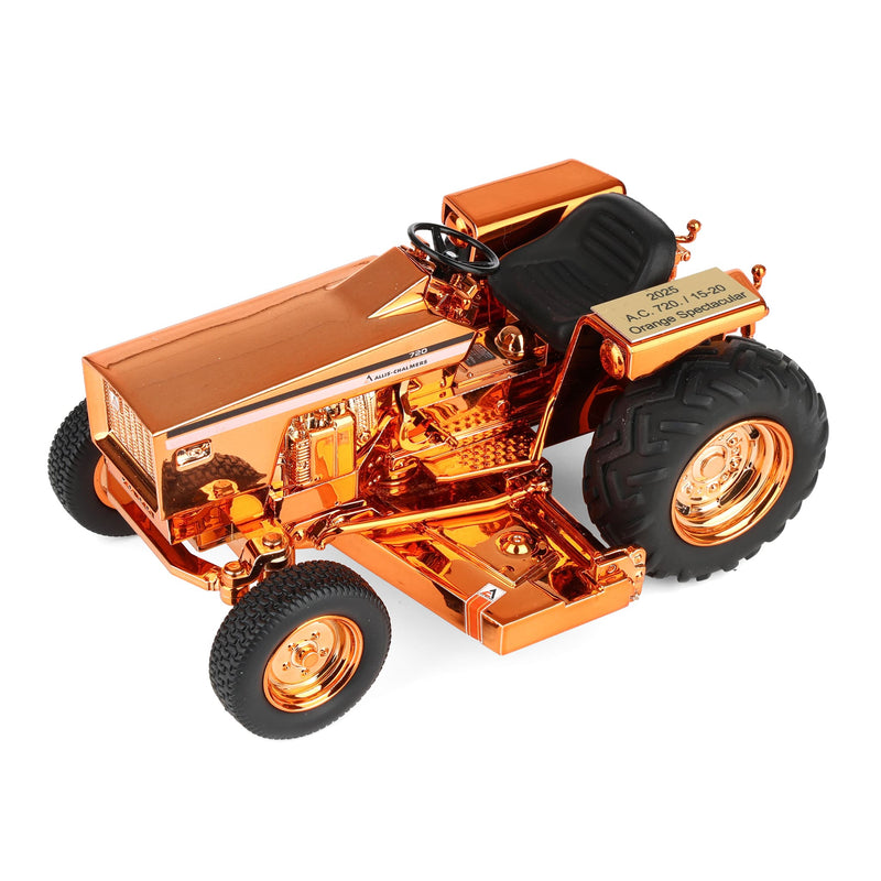 Chrome ~ 1/16 Allis Chalmers 720 Lawn Tractor by SpecCast, 2025 Orange Spectacular Show