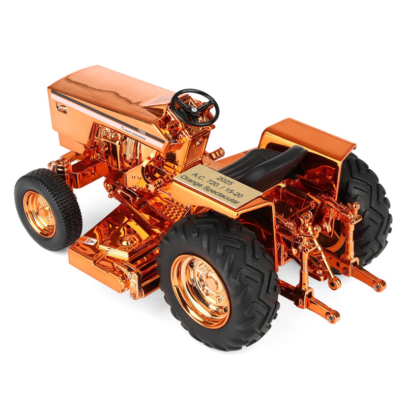 Chrome ~ 1/16 Allis Chalmers 720 Lawn Tractor by SpecCast, 2025 Orange Spectacular Show