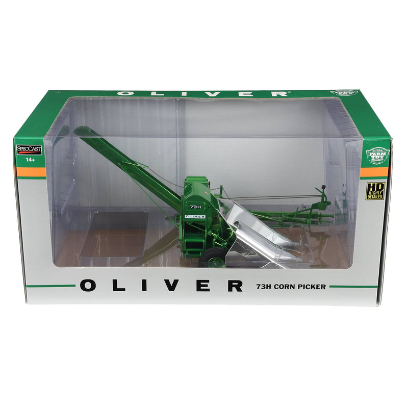 Chrome Set of 2 ~ 1/16 Oliver 73-H Corn Picker, 2025 National Farm Toy Museum Renovation Unit, 5th in Series