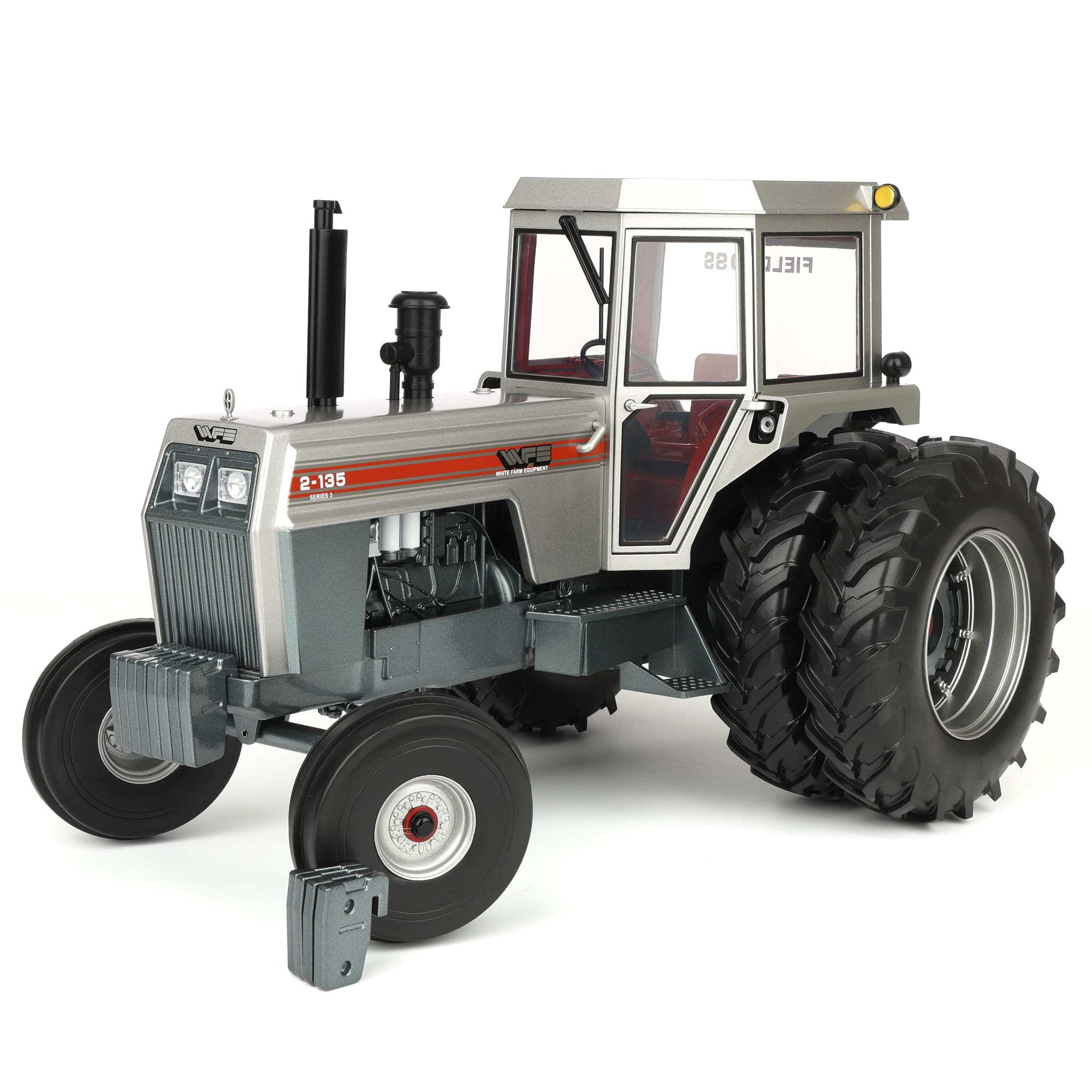 ドウシシャ　DMK-200 グレー/ホワイト 1/16 White 2-135 Red Stripe Tractor with Rear Duals by SpecCast